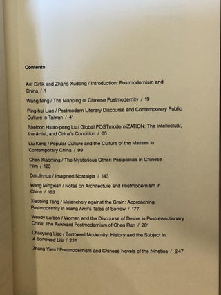 Boundary 2, an International Journal of Literature and Culture, Postmodernism and China, a Special Issue, Vol 24, No 3, Fall 1997