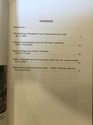 100 Years of Oceanography, Essays Commemorating the Visit of HMS Challenger to Halifax, May 9-19,1873