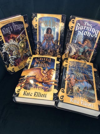 Crown of Stars Series, Volumes 1 to 5: King's Dragon, Prince of Dogs, The Burning Stone, Child of Flame, The Gathering Storm (5 Books)