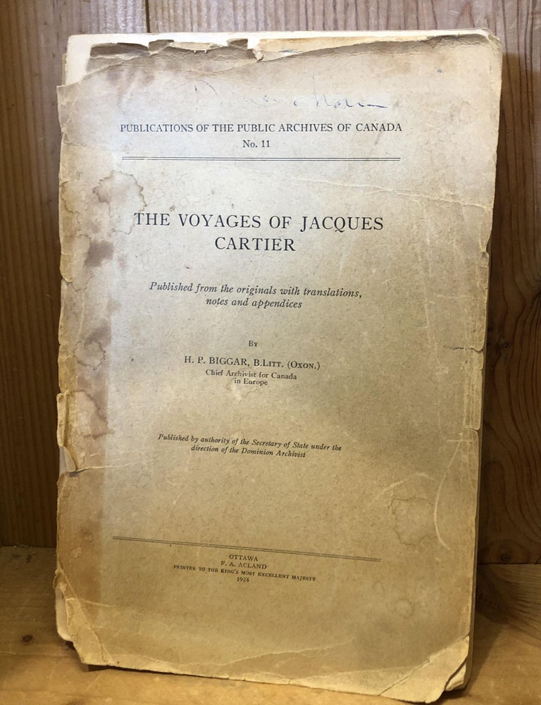 Item #505801 The Voyages of Jacques Cartier. H. P Biggar.