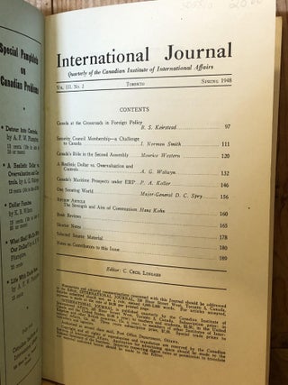 International Journal, Vol III, No 2, Spring 1948