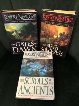 Item #505865 The Fifth Sorceress, The Gates of Dawn, The Scrolls of the Ancients, 3 Volume Set of...