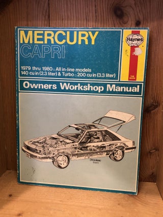 Item #506024 Mercury Capri, 1979 thru 1980, All in-line models, Owners Workshop Manual. Larry...