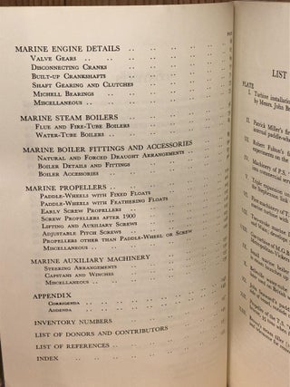 Science Museum, Marine Engineering Descriptive Catalogue