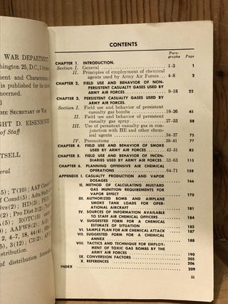 FM 3-6 War Department Field Manual, Employment and Characteristics of Air Chemical Munitions