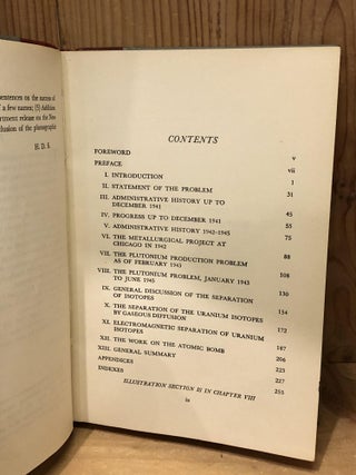 Atomic Energy for Military Purposes, The Official Report on the Development of the Atomic Bomb under the Auspices of the United States Government, 1940-1945