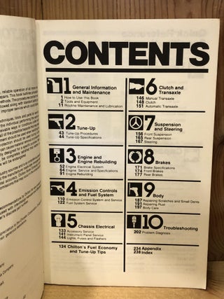 Chilton's Omni, Horizon, 1978-82, Repair & Tune-Up Guide