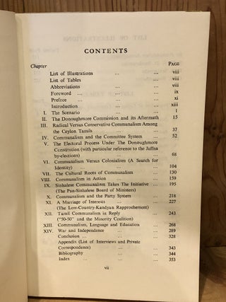 Communal Politics Under the Donoughmore Constitution, 1931-1947