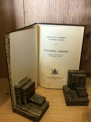 Standing Orders of the Legislative Assembly of British Columbia 1955
