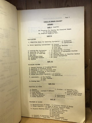 Canadian Forces School of Military Engineering, Water Sanitation & P.O.L. Technician Sewage Treatment Study Guide, CFB Chiliwack