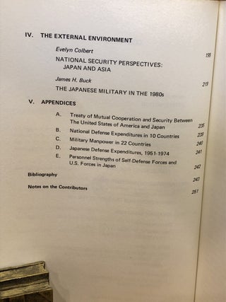 The Modern Japanese Military System