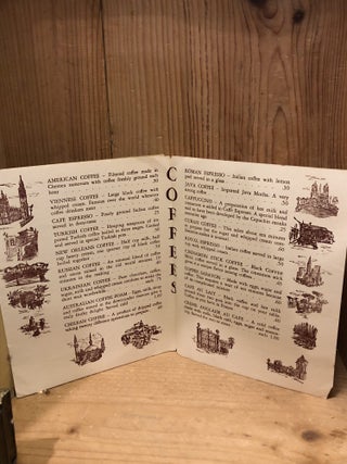 The Coffee Mill Menu 46 West 56th Street (circa 1960s)