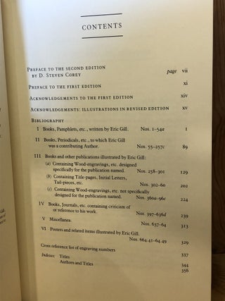 Eric Gill: A Bibliography