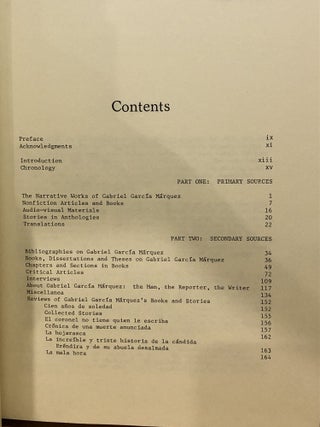 Bibliographic Guide to Gabriel Garcia Marquez, 1979-1985