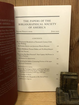 The Papers of the Bibliographical Society of America, Volume 94:2 June 2000