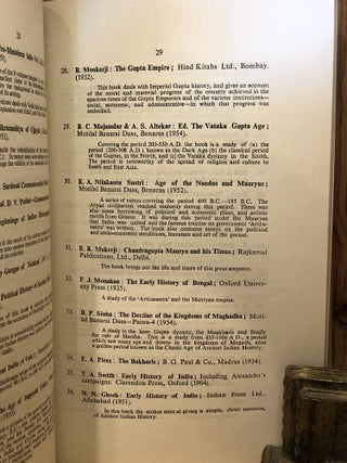 Selected Bibliography on Indian Life