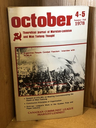 Item #506833 October, Theoretical Journal of Marxism-Leninism and Mao Tsetung Thought, 4-5...