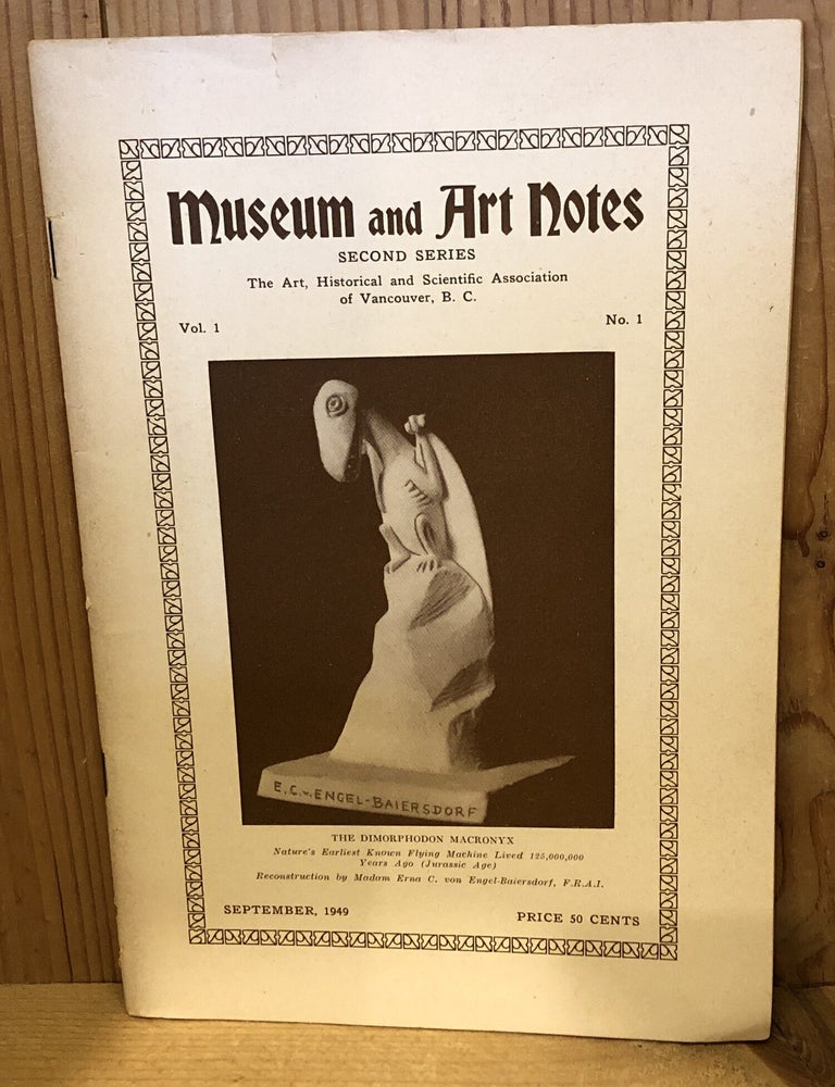 Item #506929 Museum and Art Notes, Second Series, Vol 1 No 1, September 1949