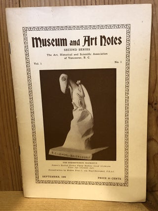 Item #506929 Museum and Art Notes, Second Series, Vol 1 No 1, September 1949
