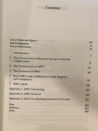 APEC and the Construction of Pacific Rim Regionalism