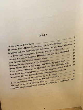 Manitoba Pageant April 1958, Volume 3 Number 3