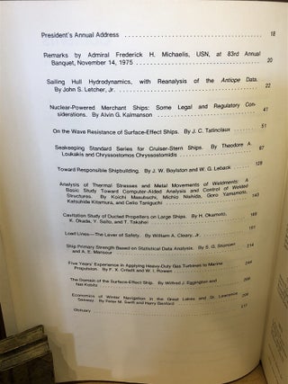 The Society of Naval Architects and Marine Engineers, Transactions Volume 83 1975