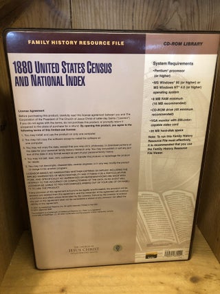 FamilySearch 1880 United States Census and National Index CD-ROM Library, 56 CDs