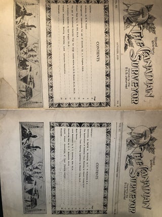 The Canadian Surveyor, Formerly the Journal of the Dominion Land Surveyors' Association, 7 Issues, 1928-1930