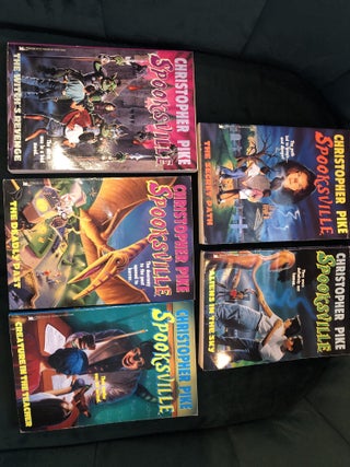 Item #507616 Spooksville, 5 Books, #1, 4, 6, 11 and 13. Christopher Pike