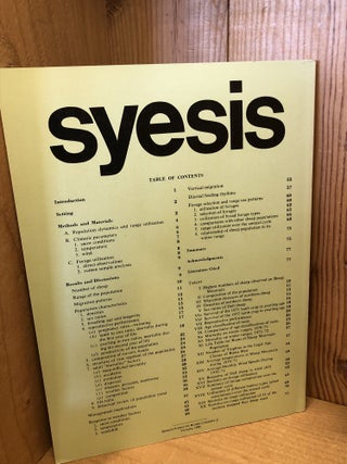 Syesis, Volume 12 1979, Supplement 1