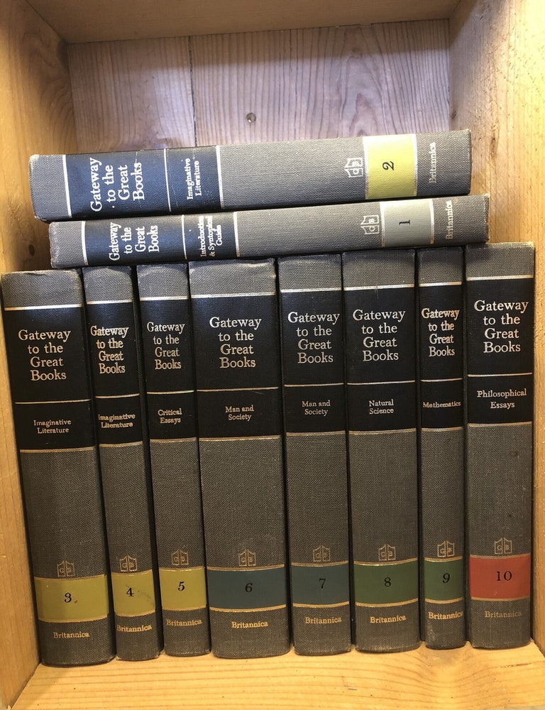 Item #507846 Gateway to the Great Books, 10 Volume Set. Hutchins, Adler Robert M, Mortimer J.