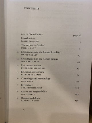 The Cambridge Companion to Epicureanism