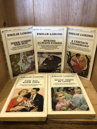 5 Vintage Emilie Loring Bantam Romance Novels: For All Your Life, What Then Is Love, A Certain...