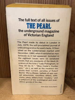 The Pearl, A Journal of Voluptuous Reading, The Underground Magazine of Victorian England